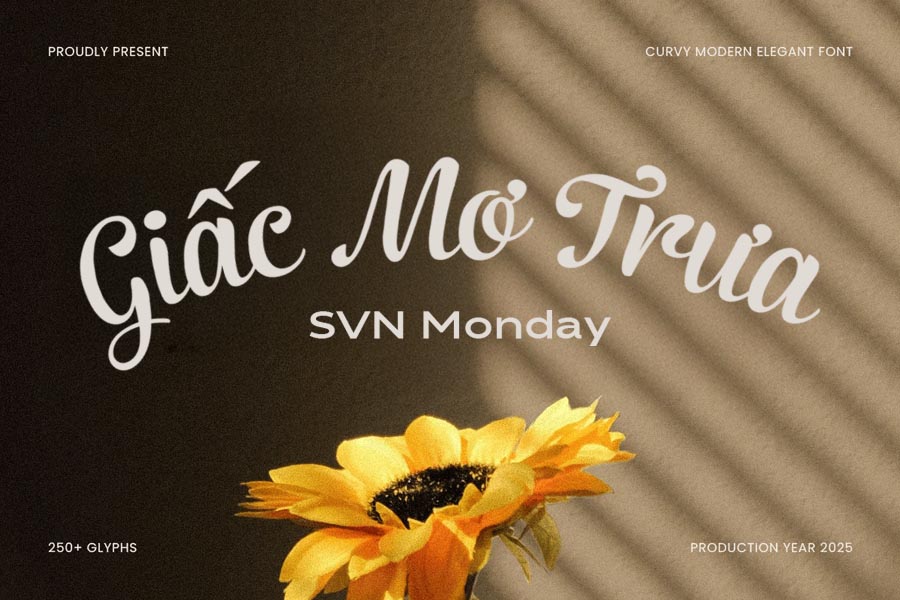Tải Miễn Phí - Font Chữ Viết Tay SVN Monday Việt Hóa Cho Thiết Kế